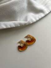 Load image into Gallery viewer, Ivy Marble Hoops